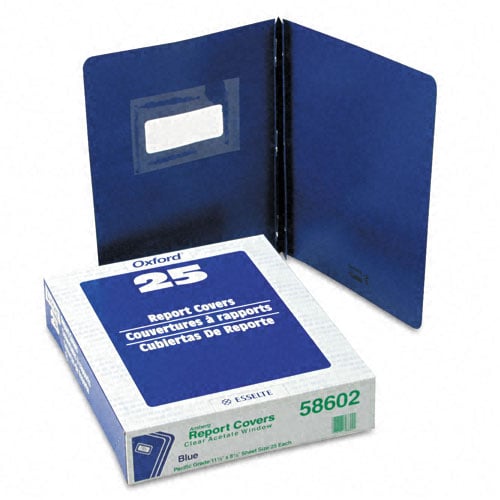 Oxford 1/2" Royal Blue Premium Window Report Cover - 25pk