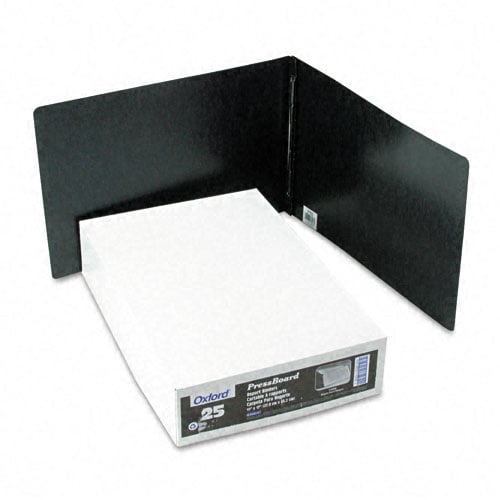 Oxford 3" Black 11"x17" Pressboard Side Hinge Report Cover