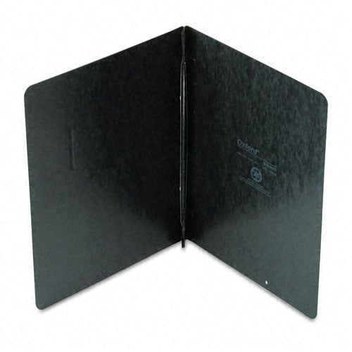 Oxford 3" Black 11"x8.5" Pressboard Side Hinge Report Cover