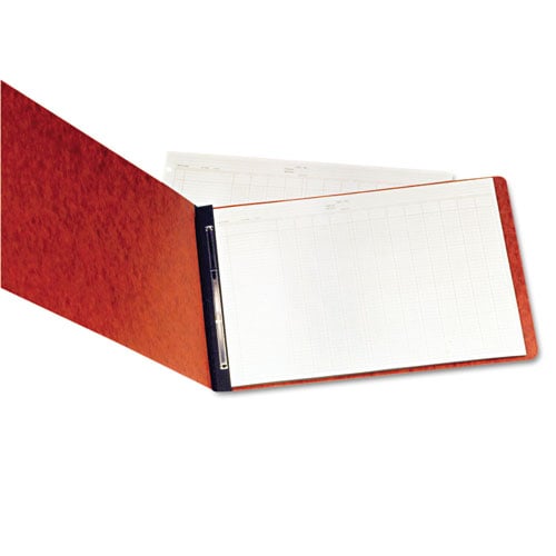 Oxford 3" Red 11"x17" Pressboard Side Hinge Report Cover