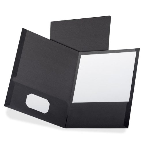 Oxford Linen Twin-Pocket Portfolio - 5pk