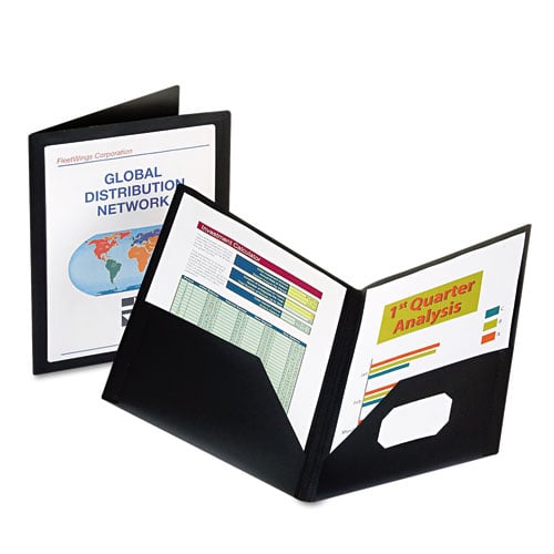 Oxford Black ViewFolio Poly Portfolios