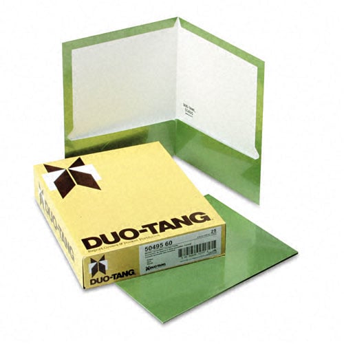 Oxford Green Metallic Two-Pocket Folders - 25pk