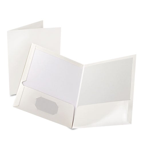 Oxford Linen Twin-Pocket Portfolio - 25pk