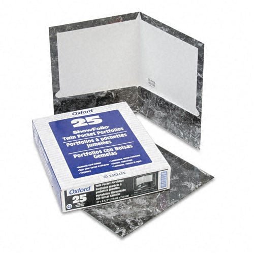 Oxford Marble Laminated Portfolio - 25pk