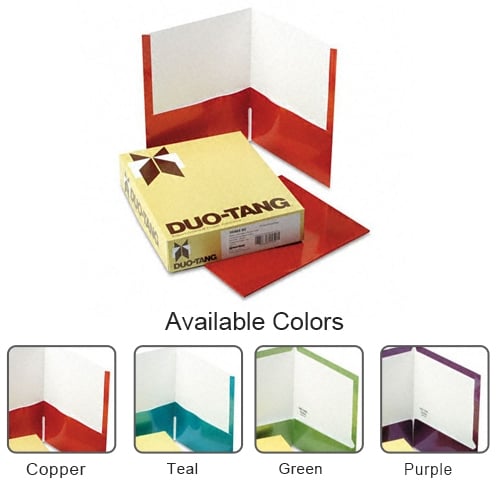 Oxford Metallic Two-Pocket Folders - 25pk