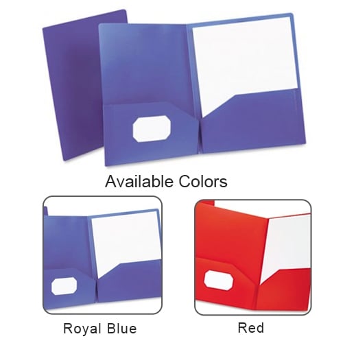Oxford Poly Twin-Pocket Portfolio