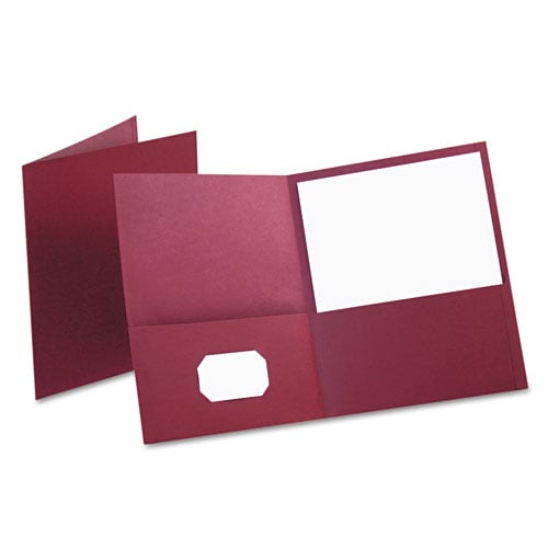 Oxford Textured Paper Letter Size Twin-Pocket Folders - 25pk