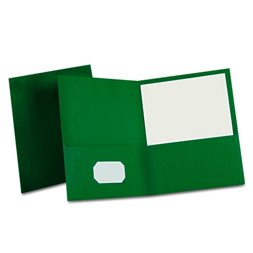 Oxford Textured Paper Letter Size Twin-Pocket Folders - 25pk