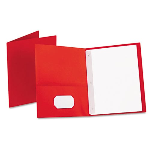 Oxford Twin-Pocket Tang Fasteners Portfolios - 25pk