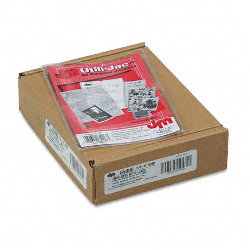 Oxford Utill-Jacs Heavy Duty 4 x 6 Clear Envelopes - 50pk