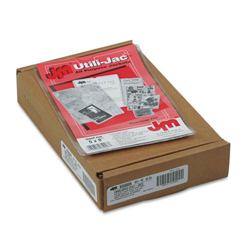 Oxford Utill-Jacs Heavy Duty 5 x 8 Clear Envelopes - 50pk