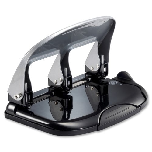 PaperPro Black/Silver inPRESS 40-Sheet 3-Hole Punch - 2240
