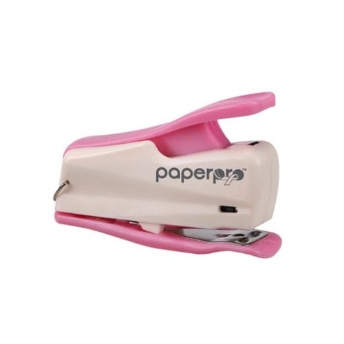 PaperPro inCOURAGE Nano Breast Cancer Awareness 12-Sheet Mini Stapler - 1888 (Discontinued)