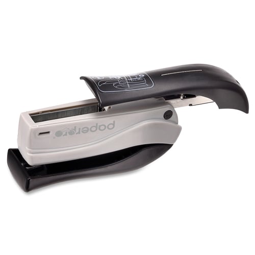 PaperPro inSHAPE Black 15-Sheet Stand-Up Compact Stapler - 1455