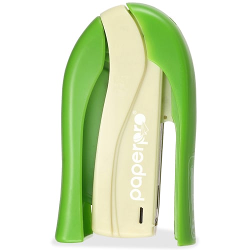 PaperPro inSHAPE Green 15-Sheet Stand-Up Compact Stapler - 1453