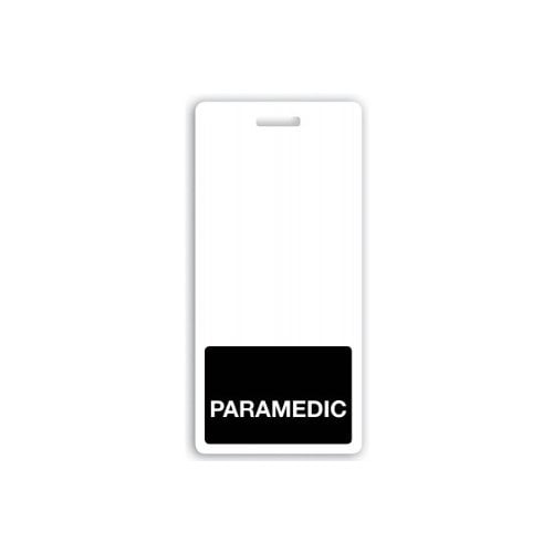 PARAMEDIC Badge Buddies (Black Bar/White Text) - 25pk