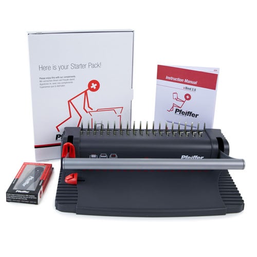 Refurbished - Pfeiffer uBind 2.0 Manual Plastic Comb Binding Machine