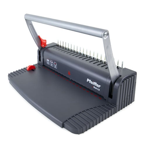 Pfeiffer uBind 2.0 Manual Plastic Comb Binding Machine Starter Kit