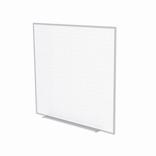 Ghent 48.5" x 48.5" Phantom Line Magnetic Steel Whiteboard with 2" x 2" Grid Pattern