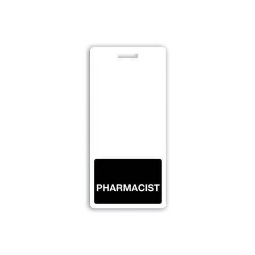 PHARMACIST Badge Buddies (Black Bar/White Text) - 25pk