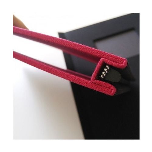 8.5" x 11.75" Portrait Black Cloth Pinchbook Hard Cover Photo Books with Window (5 Pack) Item#85851175BLKCLP - Clearance Sale
