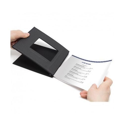 8.5" x 11.75" Portrait Black Cloth Pinchbook Hard Cover Photo Books with Window (5 Pack) Item#85851175BLKCLP - Clearance Sale