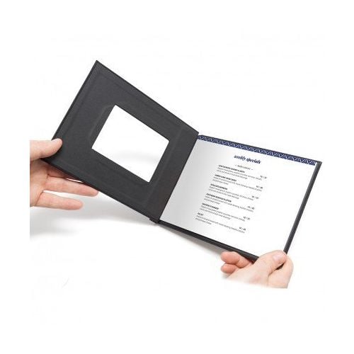 8.5" x 11.75" Portrait Black Cloth Pinchbook Hard Cover Photo Books with Window (5 Pack) Item#85851175BLKCLP - Clearance Sale