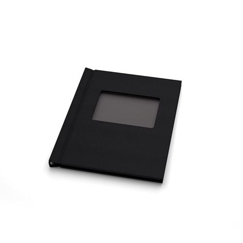 Pinchbook Black Cloth Photobook Hardcovers with Window