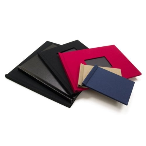 Pinchbook Taupe Cloth Photobook Hardcovers with Window