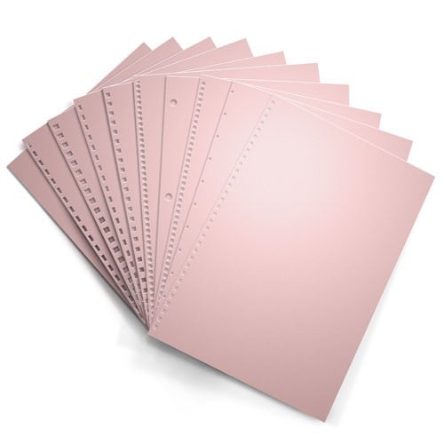 Pastel Pink 24lb Punched Binding Paper - 500 Sheets