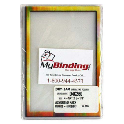 Pizzazz Pouch 4.25" x 6.25" Classic Frames Assortment-24 pk