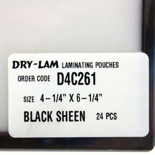 Pizzazz Pouch 4.25" x 6.25" Classic Frames Black Sheen-24pk