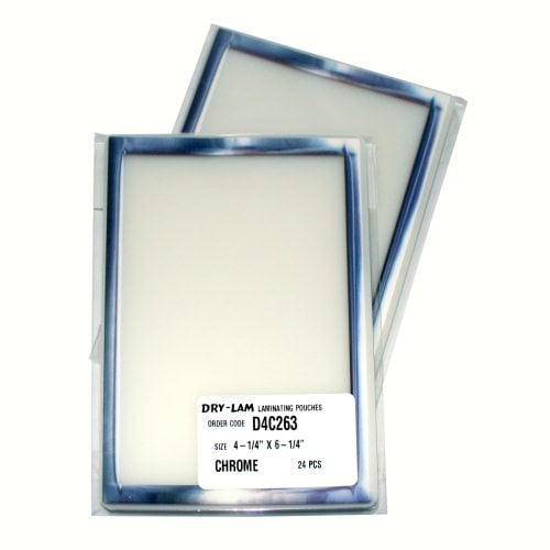 Pizzazz Pouch 4.25" x 6.25" Classic Frames Chrome-24 pk