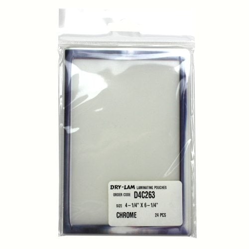 Pizzazz Pouch 4.25" x 6.25" Classic Frames Chrome-24 pk