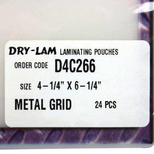 Pizzazz Pouch 4.25" x 6.25" Classic Frames Metal Grid-24pk