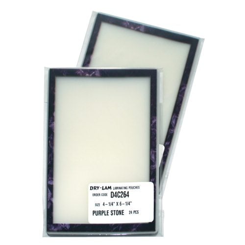 Pizzazz Pouch 4.25" x 6.25" Classic Frames Purple Stone-24pk