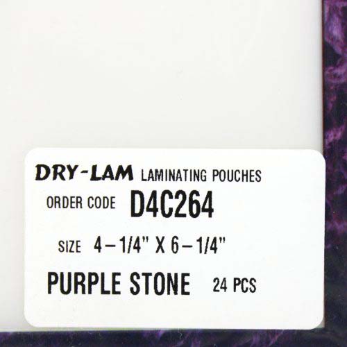 Pizzazz Pouch 4.25" x 6.25" Classic Frames Purple Stone-24pk