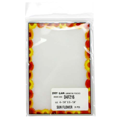 Pizzazz Pouch 4.25" x 6.25" Fun Frame Sun Flower Pck-24 pk