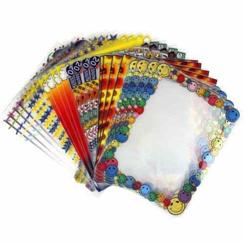 Pizzazz Pouch 4.25" x 6.25" Fun Frames Assortment-24 pk