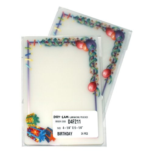 Pizzazz Pouch 4.25" x 6.25" Fun Frames Birthday Pack-24 pk
