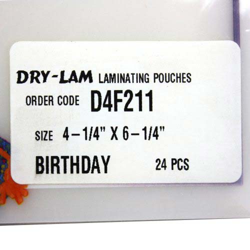 Pizzazz Pouch 4.25" x 6.25" Fun Frames Birthday Pack-24 pk