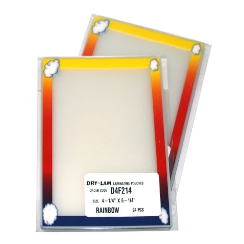 Pizzazz Pouch 4.25" x 6.25" Fun Frames Rainbow Pack-24 pk