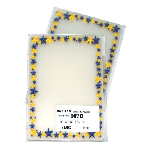 Pizzazz Pouch 4.25" x 6.25" Fun Frames Stars Pack-24 pk
