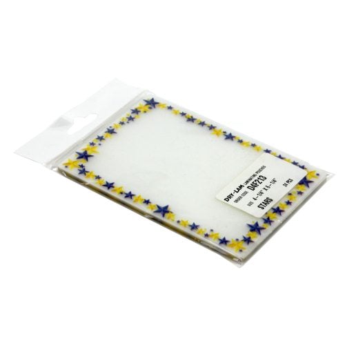 Pizzazz Pouch 4.25" x 6.25" Fun Frames Stars Pack-24 pk