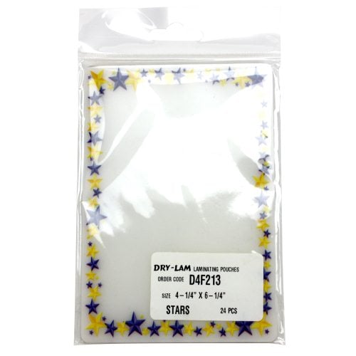 Pizzazz Pouch 4.25" x 6.25" Fun Frames Stars Pack-24 pk