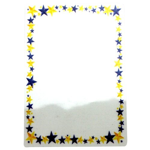 Pizzazz Pouch 4.25" x 6.25" Fun Frames Stars Pack-24 pk