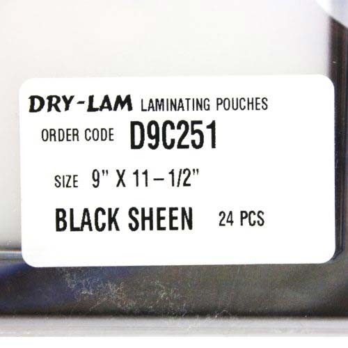 Pizzazz Pouch 9" x 11.5" Classic Frames Black Sheen-24 pk