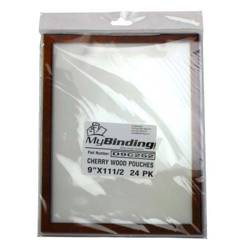 Pizzazz Pouch 9" x 11.5" Classic Frames Cherry Wood-24 pk