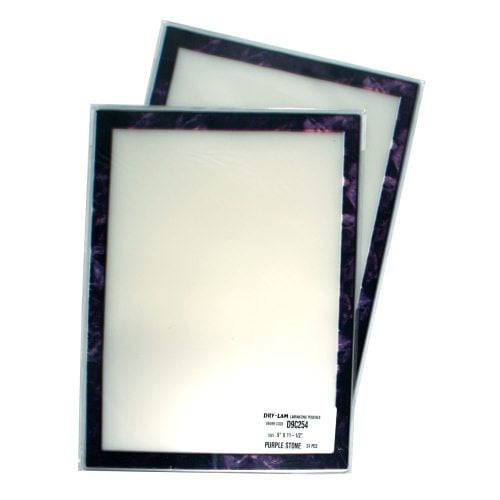 Pizzazz Pouch 9" x 11.5" Classic Frames Purple Stone-24 pk